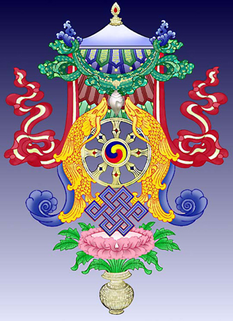 Eight Auspicious Symbols (Combined)