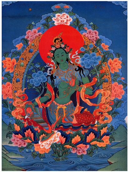 Green Tara Thangka